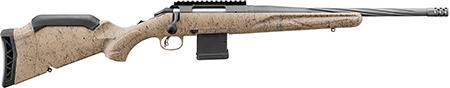 Ruger 46919 American II Ranch 5.56 NATO 10+1 16.10" Cobalt Cerakote Spiral Fluted Threaded Barrel  &  Alloy Steel Receiver w/Picatinny Rail, Flat Dark Earth Splatter Adj LOP Synthetic Stock