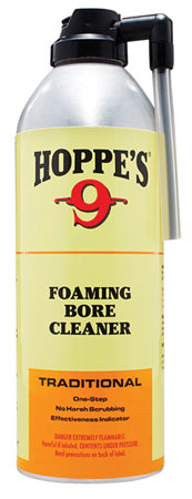 Hoppe's 908 No. 9 Bore Cleaner Foam Style Cleaner Removes Copper  &  Powder Residue  12 oz. Spray Bottle