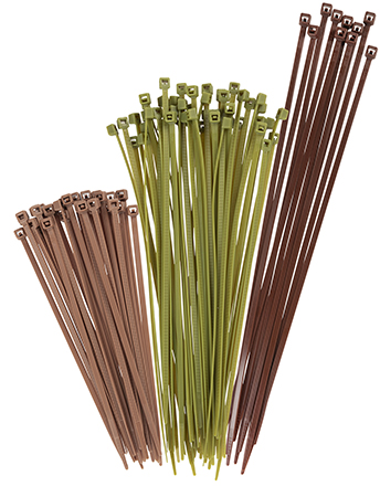 Vanish 15823 Hunting Blind Cable Ties  Tan/Green/Brown Nylon 100 PK