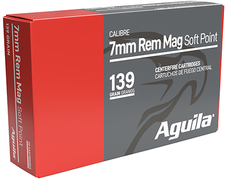 Aguila 80591AG   7mmRemMag 139gr InterLock Boat Tail Soft Point 20 Per Box/10 Case