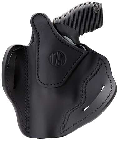 1791 Gunleather RVHX3SBLR RVHX-3  OWB Size 03 Stealth Black Leather Belt Slide Right Hand