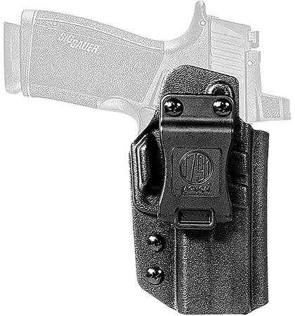 1791 Gunleather TACIWBP365XMBLKR Tactical  IWB Black Kydex Compatible w/ P365-X MACRO Belt Clip Right Hand