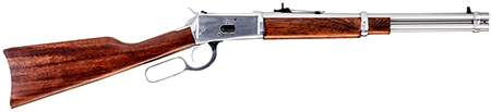 Rossi 920441693 R92  Carbine 44 Rem Mag 8+1 16" Stainless Steel Round Barrel, Stainless Steel Metal Finish Receiver, Fixed Hardwood Stock, Right Hand