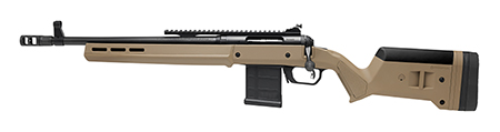 Savage Arms 58197 110 Scout Full Size 308 Win 10+1 16.50" Matte Black Threaded Barrel, Picatinny Rail Carbon Steel Receiver, Flat Dark Earth Magpul Hunter Synthetic Stock, Left Hand