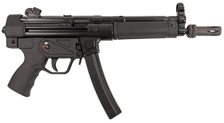 MAC 12750004 5  9mm Luger 30+1 8.90" Black Phosphate Steel Threaded Barrel, Black Phosphate Optics Ready Receiver/Frame, Black Grip, Ambidextrous