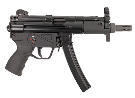 MAC 12750005 5K  9mm Luger 30+1 5.80" Black Phosphate Steel Threaded Barrel, Black Phosphate Optics Ready Receiver/Frame, Black Grip, Ambidextrous