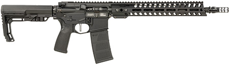 Patriot Ordnance Factory 02045 Minuteman  5.56x45mm NATO 30+1 13.75" Black Steel Threaded Barrel, Black Anodized Aluminum Receiver, 13" Renegade Rail Handguard