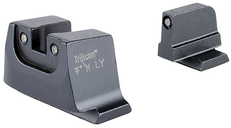 Trijicon SA240C601150 Suppressor/Optic Height Sights  Green/Tritium Black Outline Front Sight-Green/Tritium Black Outline Rear Sight Smith  &  Wesson M & P C.O.R.E./ M & P M2.0