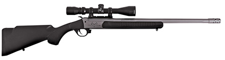 Traditions CR5-361130T Outfitter G3 w/Scope 360 Buckhammer 22" Tungsten Cerakote Chrome Lined Steel/ Target Crown Barrel, Tungsten Cerakote Drilled  &  Tapped Receiver, Black Synthetic Stock
