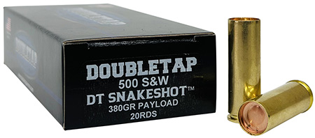 DoubleTap Ammunition 500SWSS2 Snake Shot  500S&W Mag 380gr 20 Per Box/25 Case
