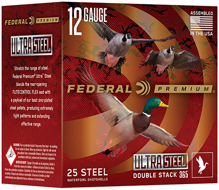 Federal PWUX1422BB Premium  12Gauge 3" 1 1/4 oz 2 Shot 25 Per Box/10 Cs