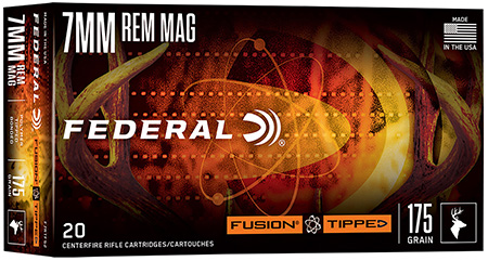 Federal F7PRCTFS2 Fusion  7mmPRC 175gr Bonded Soft Point 20 Per Box/10 Case