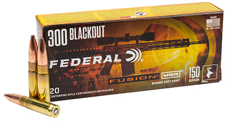 Federal F300BMSR3 Fusion  300Blackout 190gr Bonded Soft Point 20 Per Box/10 Case
