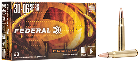 Federal F3006TFS3 Fusion  30-06Springfield 180gr Bonded Soft Point 20 Per Box/10 Case