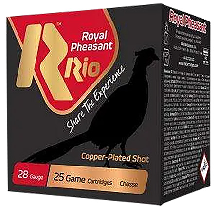 Rio Ammunition RPC285 Royal Pheasant  28Gauge 2.75" Copper 5Shot 25 Per Box/10 Case