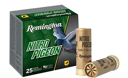 Remington Ammunition R28681 Nitro Pigeon  12Gauge 2.75" 7.5Shot 25 Per Box/10 Case