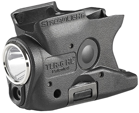 Streamlight 69342 TLR-6 HL Gun Light  Black 300 Lumens White LED/Red Laser Smith  &  Wesson M & P Shield