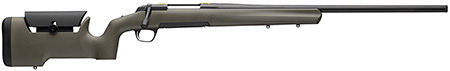 Browning 035599282 X-Bolt Max LR 6.5 Creedmoor 4+1 22" Matte Black Fluted Sporter SR Barrel, Matte Black Drilled  &  Tapped/X-Lock Mount Steel Receiver, Synthetic OD Green Max Stock w/Adj Comb