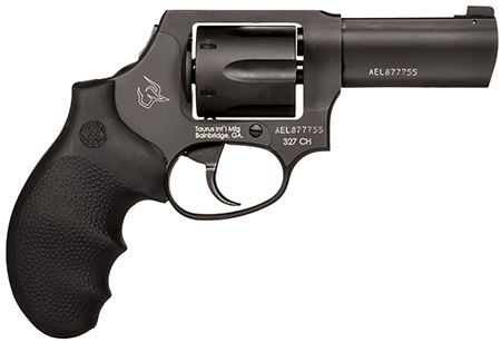 Taurus 2-327P31CHNS 327 Defender T.O.R.O Small Frame 327 Federal Mag 6rd 3" Matte Black Steel Barrel, Cylinder  &  Optic Ready Frame, Black Rubber Grip