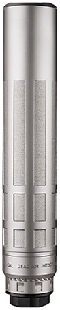 Dead Air NOMAX33XEMAXSIL Nomax 33  Silver .33 Cal Silencer w/ Xemax Adapter  &  5/8-24 DA150 Muzzle Brake