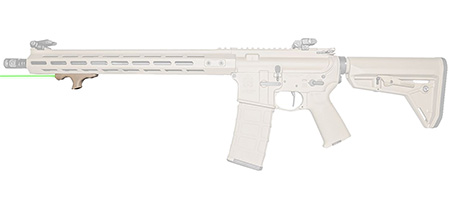 Viridian 912-0060 HS1 AR Hand Stop Green Laser with Picatinny Rail Adapter HS Series Flat Dark Earth