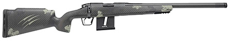 Fierce Firearms FRR17HMR18BF Carbon Razor 17 HMR 10+1 18" Black Cerakote C3 Carbon Fiber Threaded Barrel, Black Cerakote Drilled  &  Tapped Steel Receiver, LR Raised Negative Comb Forest Camo Carbon Fib