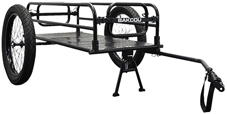 Bakcou E-bikes AFCT Cargo EBike Trailer  Includes Kickstand Black 70"
