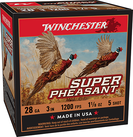 Winchester Ammo X283PH5 Super Pheasant  28Gauge 3" 1 1/8oz 5Shot 25 Per Box/10 Case
