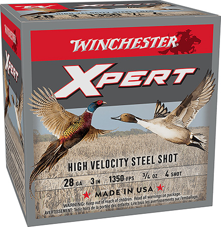 Winchester Ammo WEXP2834 Xpert High Velocity 28Gauge 3" 3/4oz 4Shot 25 Per Box/10 Case
