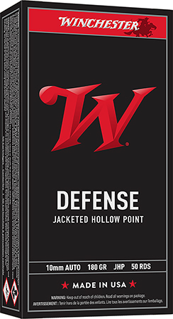 Winchester Ammo USA10JHP USA  10mm 147gr Jacketed Hollow Point 50 Per Box/10 Case