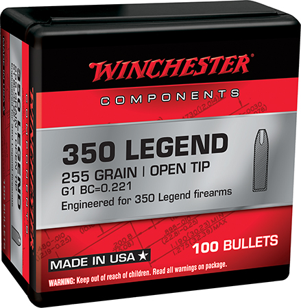 Winchester Ammo WB350L255X   350Legend 255gr Open Tip 100 Per Box/10 Case