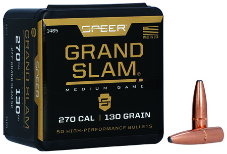 Speer 1465 Grand Slam  270Cal 130gr Soft Point 50 Per Box/5 Case