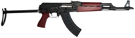 Zastava Arms Usa ZR7762UFSR ZPAPM70  7.62x39mm 30+1 16.30" Black Threaded Barrel, Black 1.5mm Bulged Trunnion Receiver, Serbian Red Wood Handguard, Black Wood Underfolding Stock, Serbian Red Wood Grip