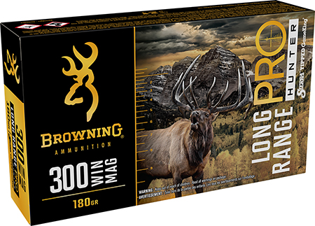 Browning Ammo B192503002 Long Range Pro  300Win Mag 180gr 20 Per Box/10 Case