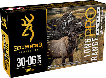 Browning Ammo B192530062 Long Range Pro  30-06Springfield 180gr 20 Per Box/10 Case
