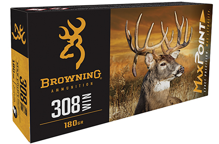 Browning Ammo B192103082 Max Point  308Win 168gr 20 Per Box/10 Case
