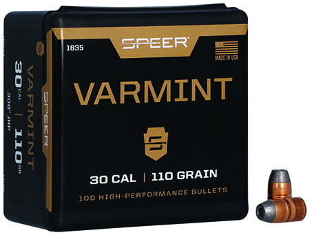 Speer 1835 Varmint  30Cal 110gr Jacketed Hollow Point 100 Per Box/5 Case