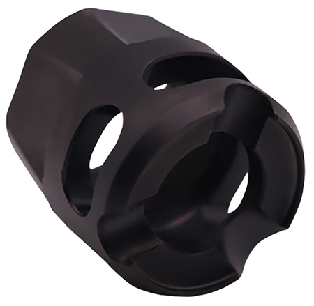 True Precision Inc TPYMICROBC Micro Compensator Y-Type Black DLC 416R Stainless Steel 1/2"x28 Threads 9mm/380 ACP
