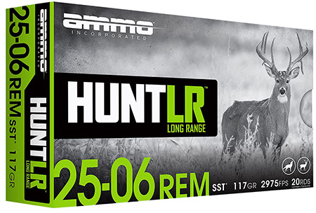 Ammo Inc 2506R117SSTA20 Hunt Long Range 25-06Rem 117gr Super Shock Tip 20 Per Box/10 Case