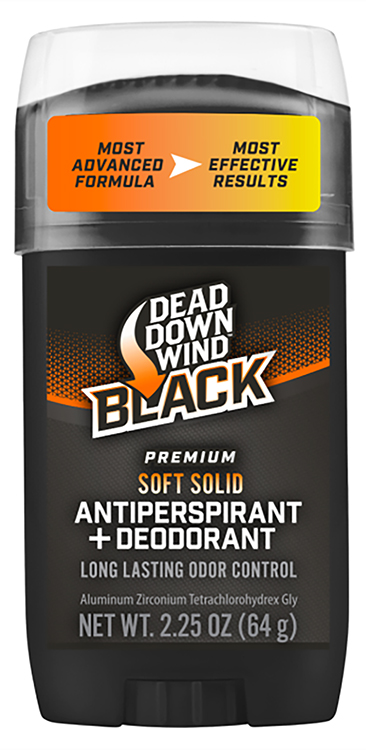 Dead Down Wind 1234 Antiperspirant  &  Deodorant Black Premium Odor Eliminator 2.25 oz Stick