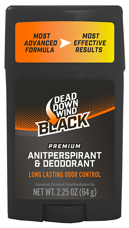 Dead Down Wind 1235 Antiperspirant  &  Deodorant Black Premium Odor Eliminator 2.25 oz Stick