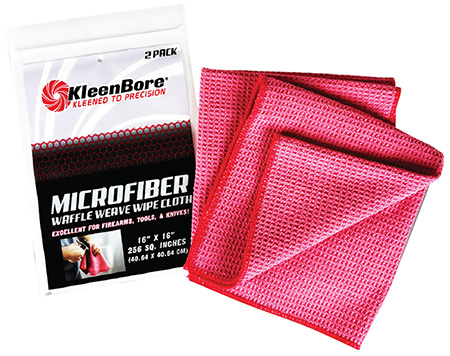 KleenBore MCR Microfiber Waffle Weave 16" x 16" 2 Pack