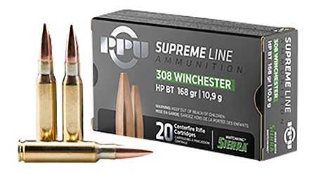 TR & Z PPMK308  Supreme Line 308 Win 168 gr Sierra MatchKing BTHP 20 Per Box/ 10 Case