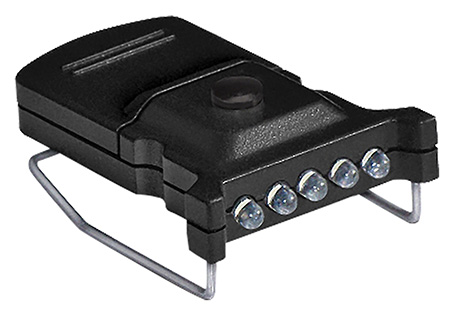 Cyclops CYC-MHC2PK-W Micro Hat Clip Light Black 10 Lumens White LED