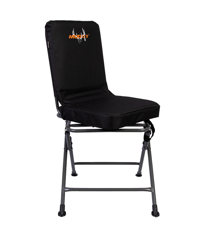 Muddy MUD-PSCHR Padded Swivel Chair Black 300 Denier Polyester Fabric/ Polyethylene Foam Seat