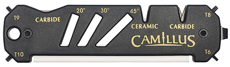 Camillus 19224 Glide Sharpener Carbide/Ceramic Sharpener Black