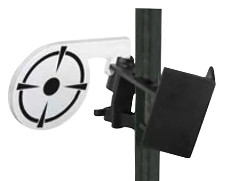 Birchwood Casey TP38DT T-Post Dueling Target Steel Black/White Bullseye