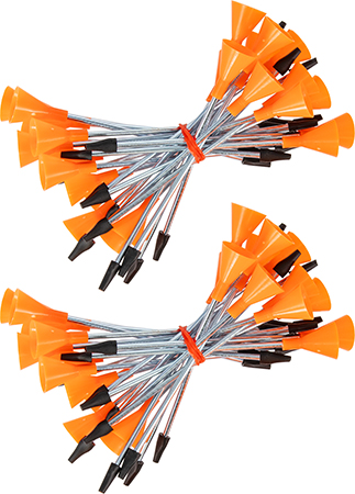Cold Steel CSB625M Broadhead Darts Orange/Silver .625" Diameter 50 Pieces