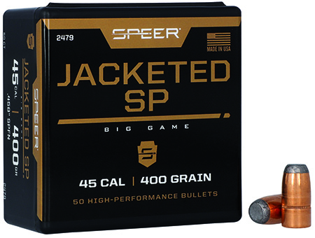 Speer 2479 Hot-Cor  45Cal 400gr Soft Point Flat Nose 50 Per Box/5 Case