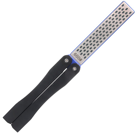 Cold Steel CSKSDSDW Double Sided Knife Sharpener Black Folding Diamond Sharpener Coarse/Fine